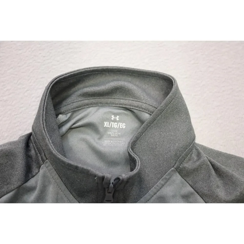 Under Armour 1/4 Zip Jacket Performance Loose‎ Athletic Gray Mens Sz XL